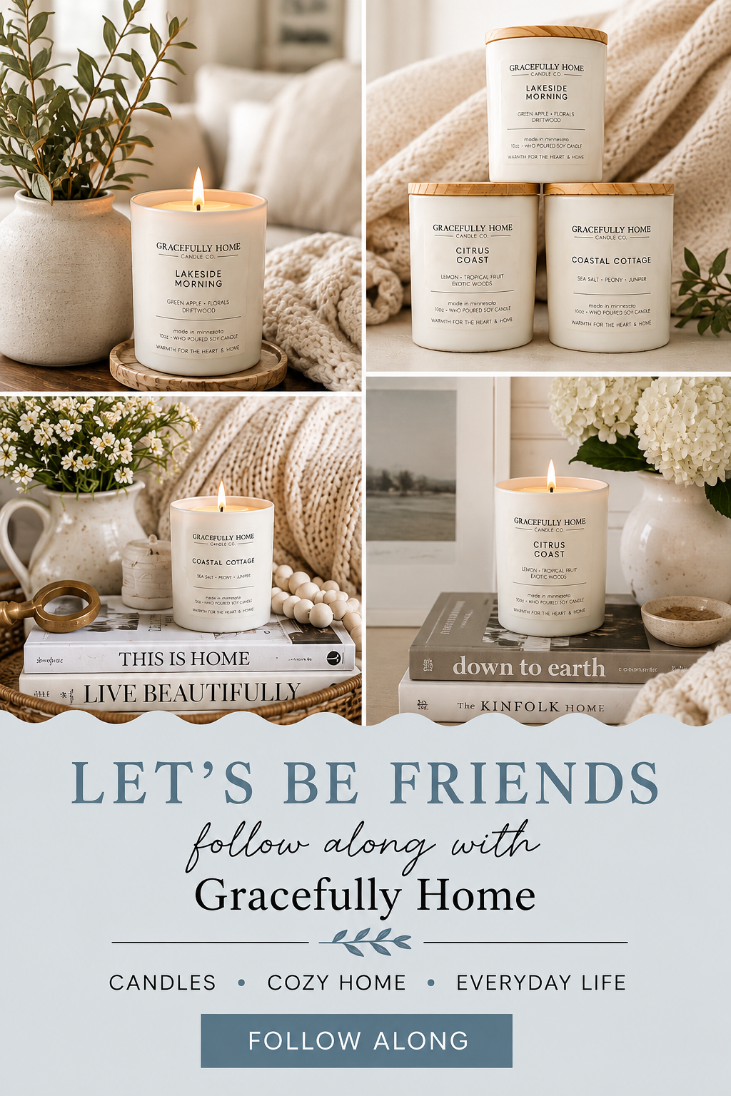 Let's be Friends! Follow along with Gracefully Home