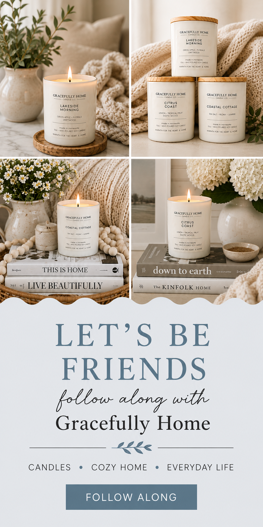 Let's be Friends! Follow along with Gracefully Home