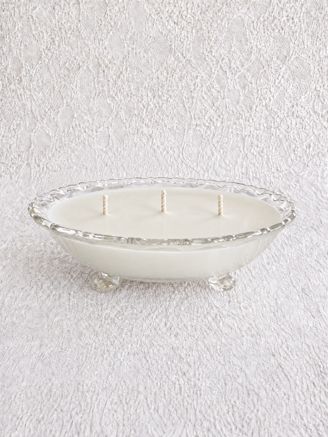 Vintage Oval Glass Bowl Candle – Yellowstone